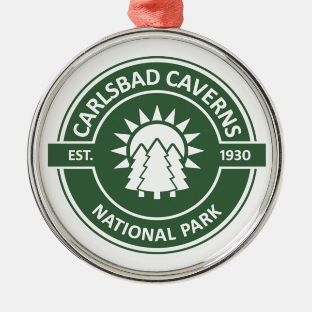 Carlsbad Caverns National Park Metal Tree Decoration (Front)