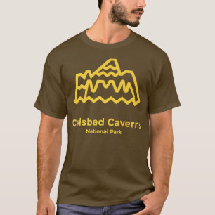 Carlsbad Caverns National Park New Meico Retro Gra T-Shirt