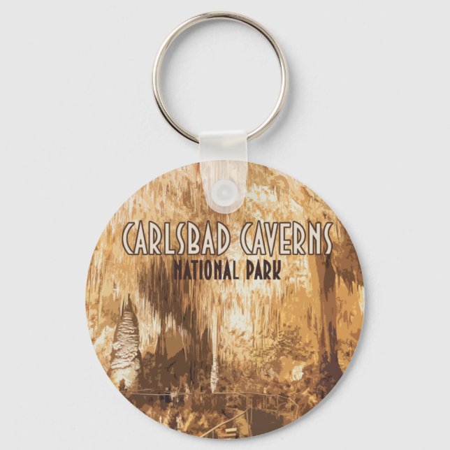 Carlsbad Caverns National Park New Mexico Key Ring (Front)