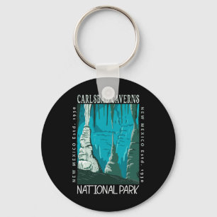 Carlsbad Caverns National Park New Mexico Vintage Key Ring
