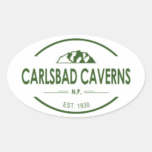 Carlsbad Caverns National Park Oval Sticker