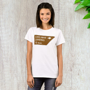 Carlsbad Caverns National Park Road Sign T-Shirt