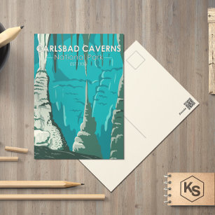 Carlsbad Caverns National Park Vintage Postcard