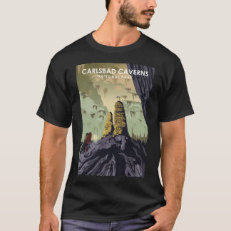 Carlsbad Caverns National Park Vintage Travel Post T-Shirt