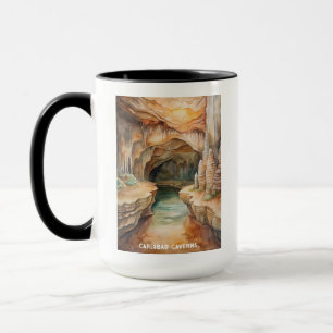 Carlsbad Caverns National Park Watercolor Painting Mug