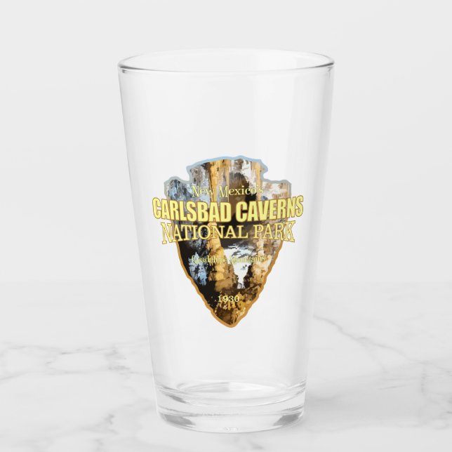 Carlsbad Caverns NP (arrowhead) Glass (Front)