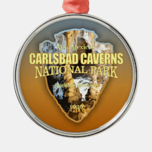 Carlsbad Caverns NP (arrowhead) Metal Tree Decoration