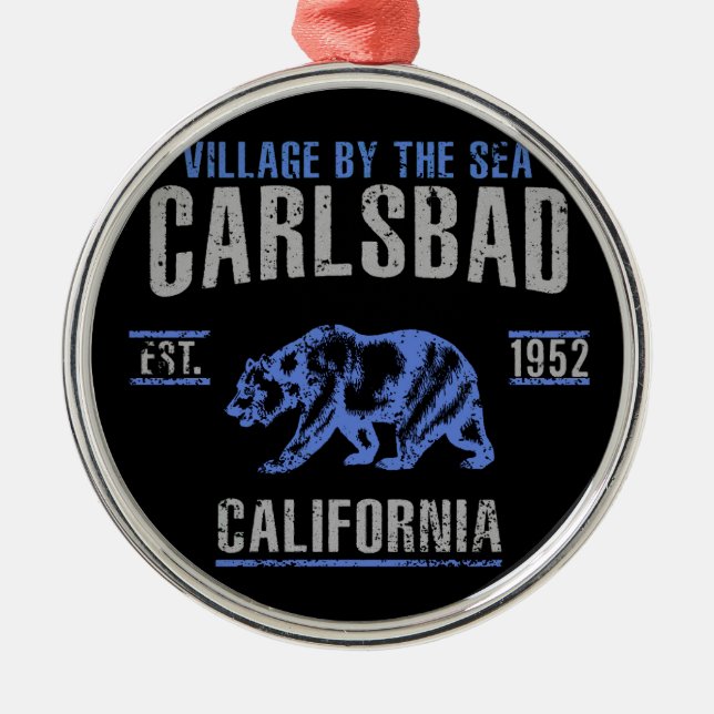 Carlsbad Metal Tree Decoration (Front)