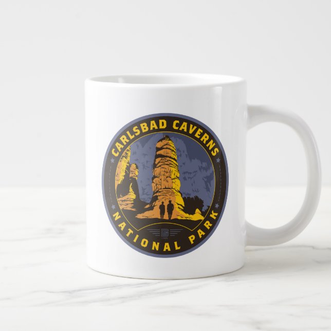 Carlsbad National Park Large Coffee Mug (Right)
