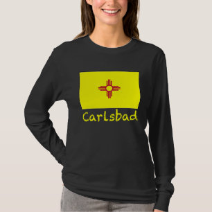 Carlsbad New Mexico USA Flag Souvenir T-Shirt