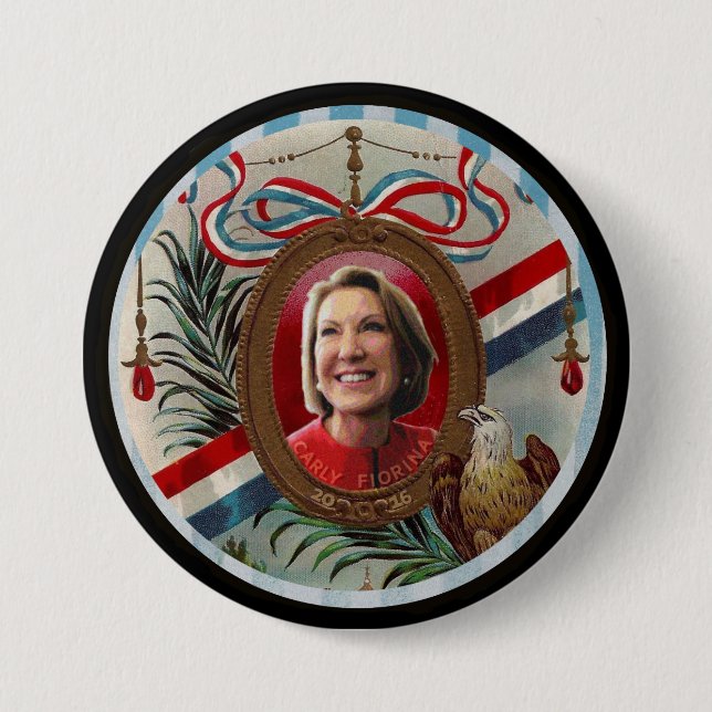 Carly Fiorina 2016 7.5 Cm Round Badge (Front)