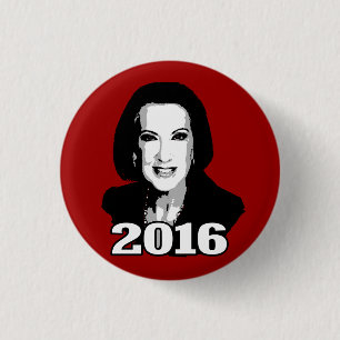 CARLY FIORINA 2016 CANDIDATE 3 CM ROUND BADGE
