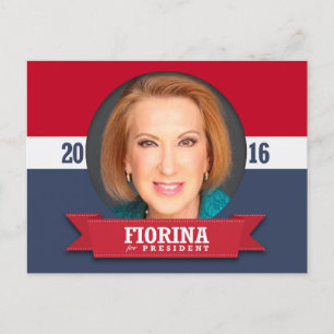 Carly Fiorina for President 2016 Postcard