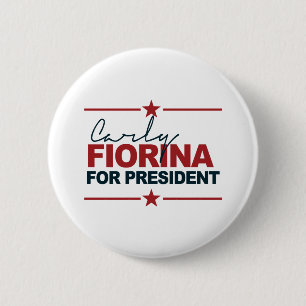 Carly Fiorina For President 2016 Signature 6 Cm Round Badge
