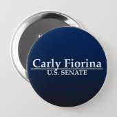Carly Fiorina U.S. Senate 10 Cm Round Badge (Front & Back)