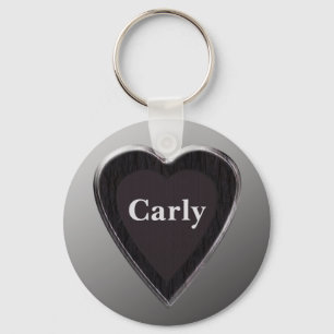 Carly Heart Keychain by 369MyName