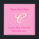 Carly Rebecca Bat Mitzvah Save the Date Magnet<br><div class="desc">Matches the Carly Rebecca invitation.</div>