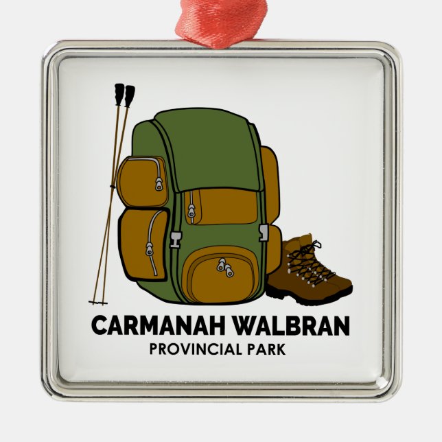 Carmanah Walbran Provincial Park Backpack Metal Tree Decoration (Front)
