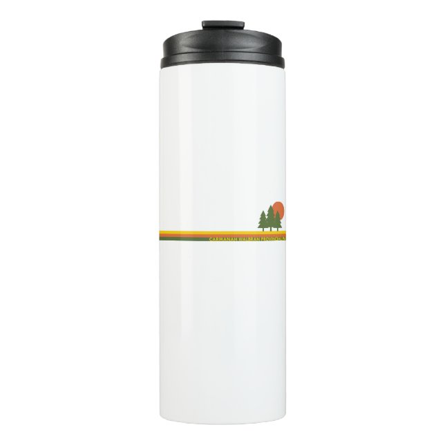 Carmanah Walbran Provincial Park Pine Trees Sun Thermal Tumbler (Front)