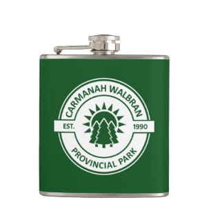 Carmanah Walbran Provincial Sun Trees Hip Flask