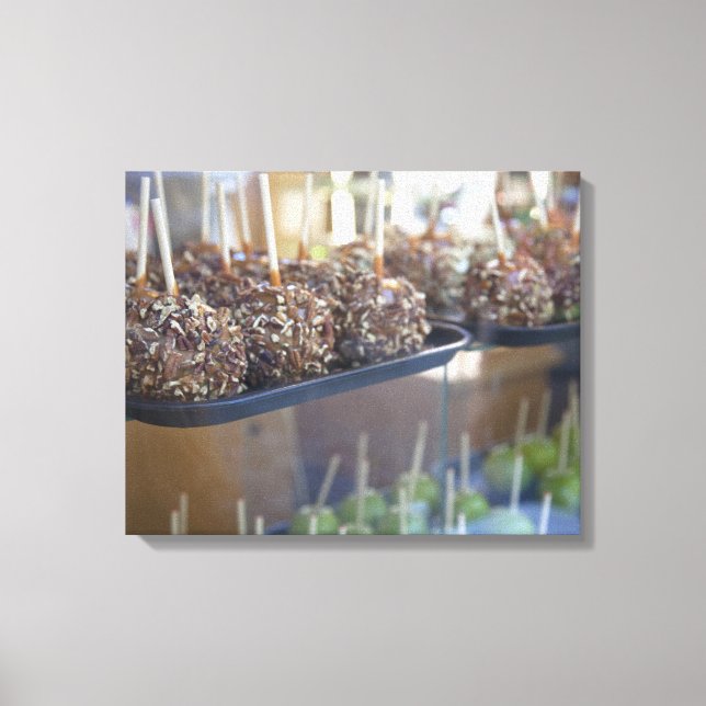 Carmel apples, Pioneer Square, Seattle, Canvas Print (Front)