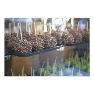 Carmel apples, Pioneer Square, Seattle, Photo Print
