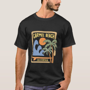 Carmel Beach California Cool Surfing Graphic Beach T-Shirt