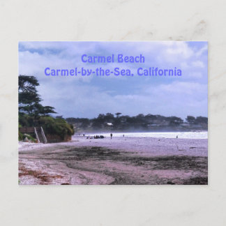 Carmel Beach in California Travel Postcard