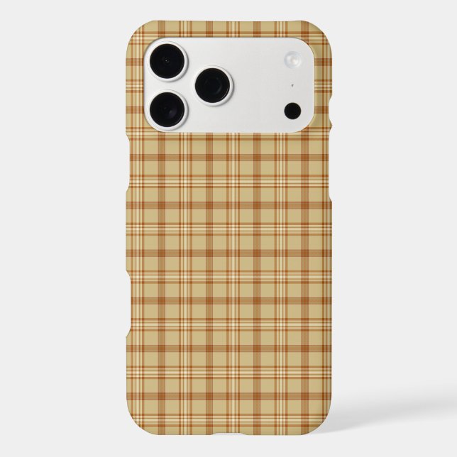 Carmel Burgundy Plaid Classic Pattern iPhone Case (Back)