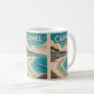 Carmel by the sea beach california pacific coast coffee mug