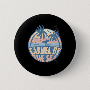 Carmel By The Sea California Beach Surf Summer Vac 6 Cm Round Badge