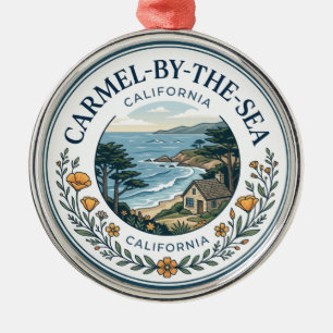 Carmel-by-the-Sea, California California Metal Tree Decoration