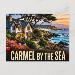 Carmel By The Sea California Coastal Village Trave Postcard