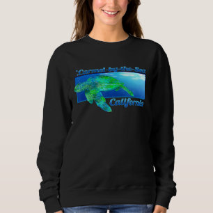 Carmel By The Sea California Swimming Sea Turtle Sweatshirt