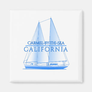 Carmel-by-the-Sea Coastal Nautical Sailing Sailor Magnet