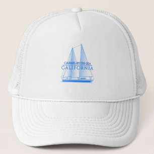 Carmel-by-the-Sea Coastal Nautical Sailing Sailor Trucker Hat