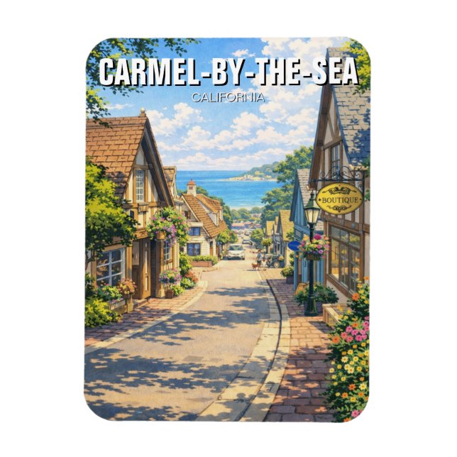 Carmel-by-the-sea  magnet (Vertical)