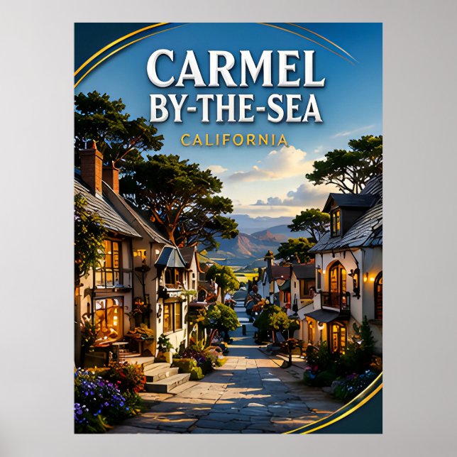 Carmel-by-the-Sea Ocean View Poster (Front)
