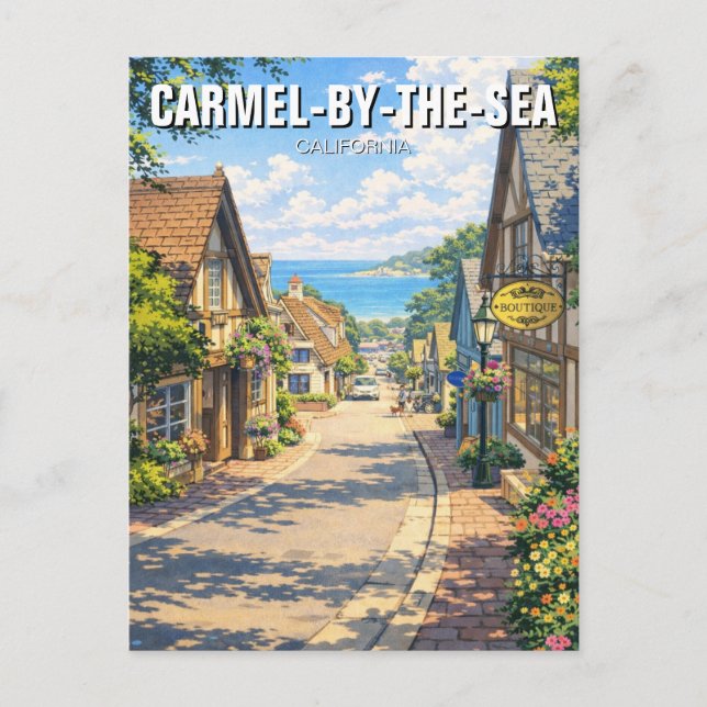 Carmel-by-the-sea  postcard (Front)