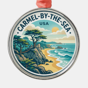 Carmel-by-the-sea USA Metal Tree Decoration