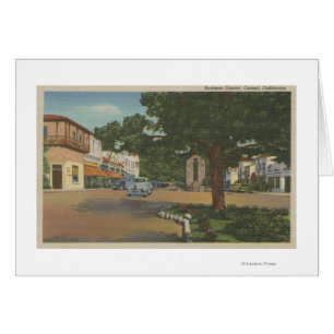 Carmel, CA - Business District View of Downtown