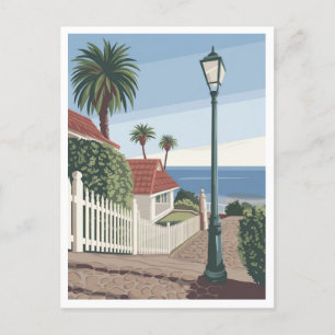 Carmel, CA - Home along The Shore  Postcard