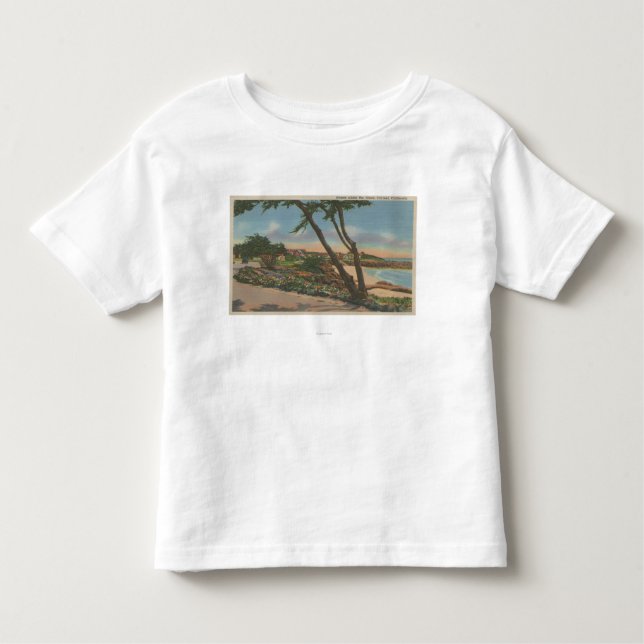 Carmel, CA - Homes along The Shore View Toddler T-Shirt (Front)