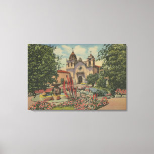 Carmel, CA - Mission San Carlos De Borromeo Canvas Print