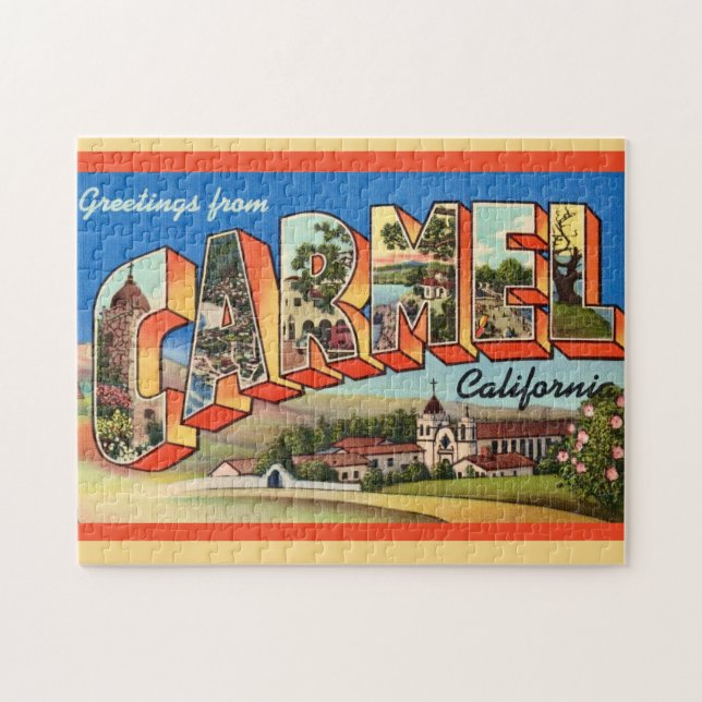  Carmel California Greeting  Jigsaw Puzzle (Horizontal)