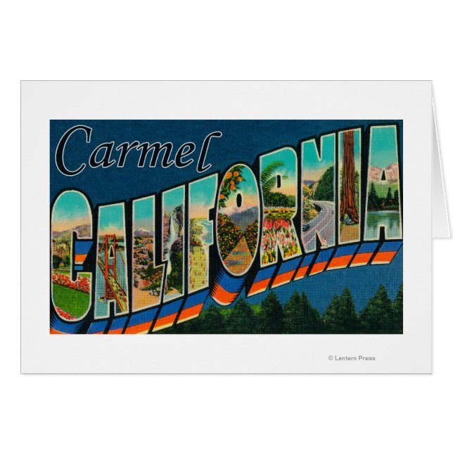 Carmel, California - Large Letter Scenes (Front Horizontal)