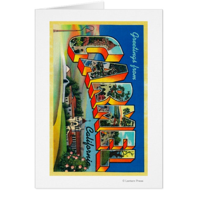 Carmel, California - Large Letter Scenes (Front)