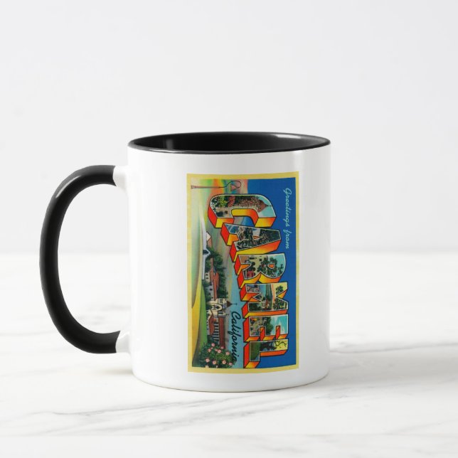 Carmel, California - Large Letter Scenes Mug (Left)