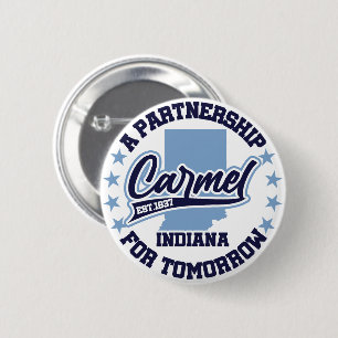 Carmel,Indiana 6 Cm Round Badge