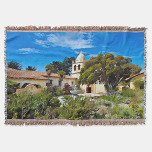 CARMEL MISSION BASILICA Throw Blanket